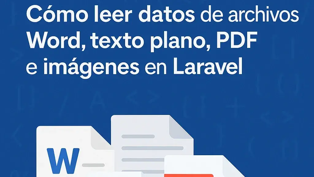 Cómo leer datos de archivos Word, texto plano, PDF e imágenes en Laravel